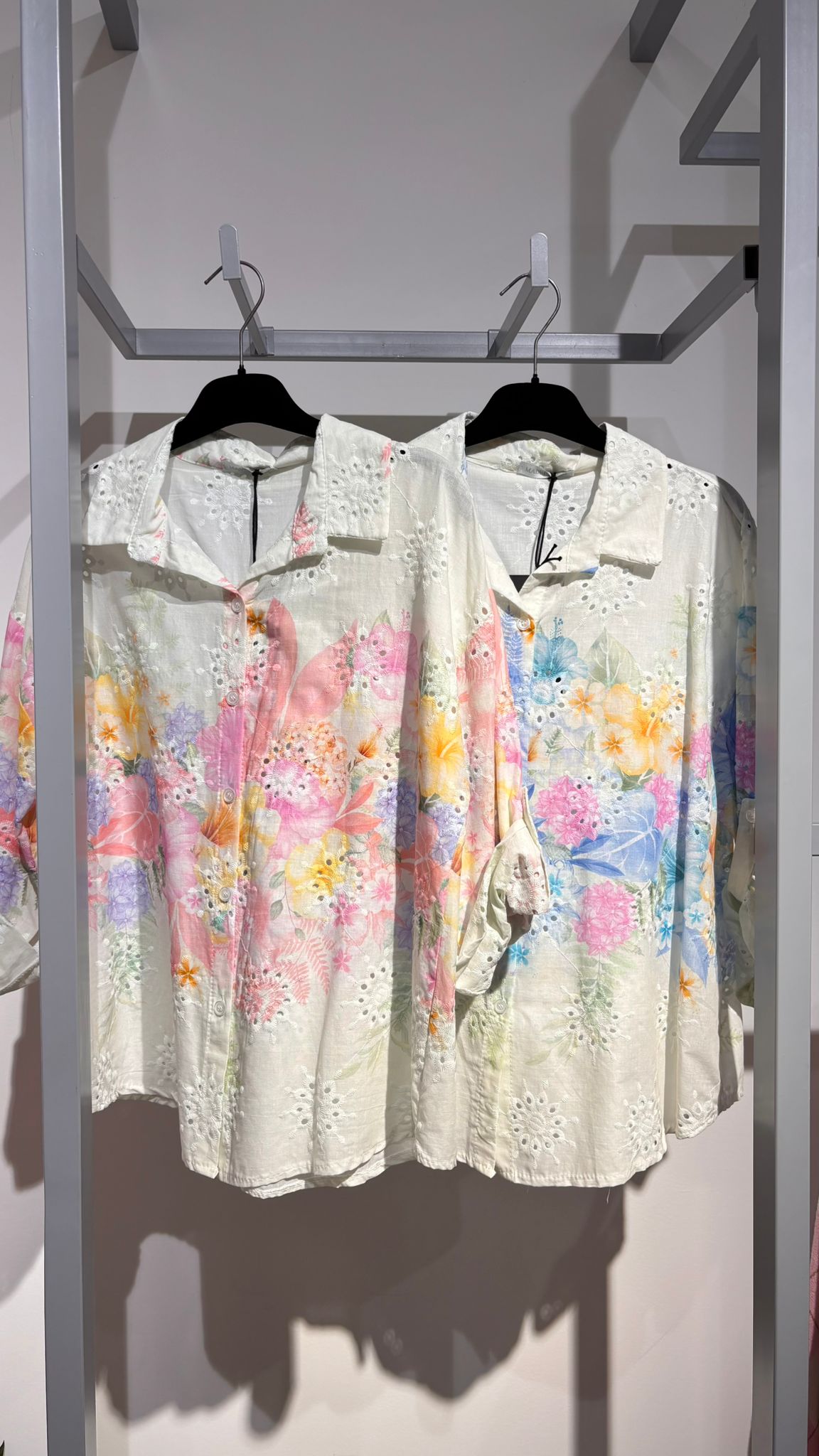 CAMISA RENDA COM FLORES