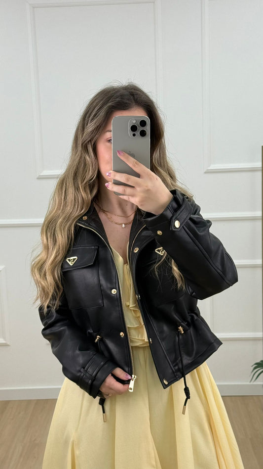 CASACO ECOPELE CURTO COM ELÁSTICO