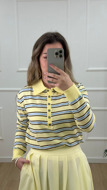 CAMISOLA RISCAS COM BOTÕES
