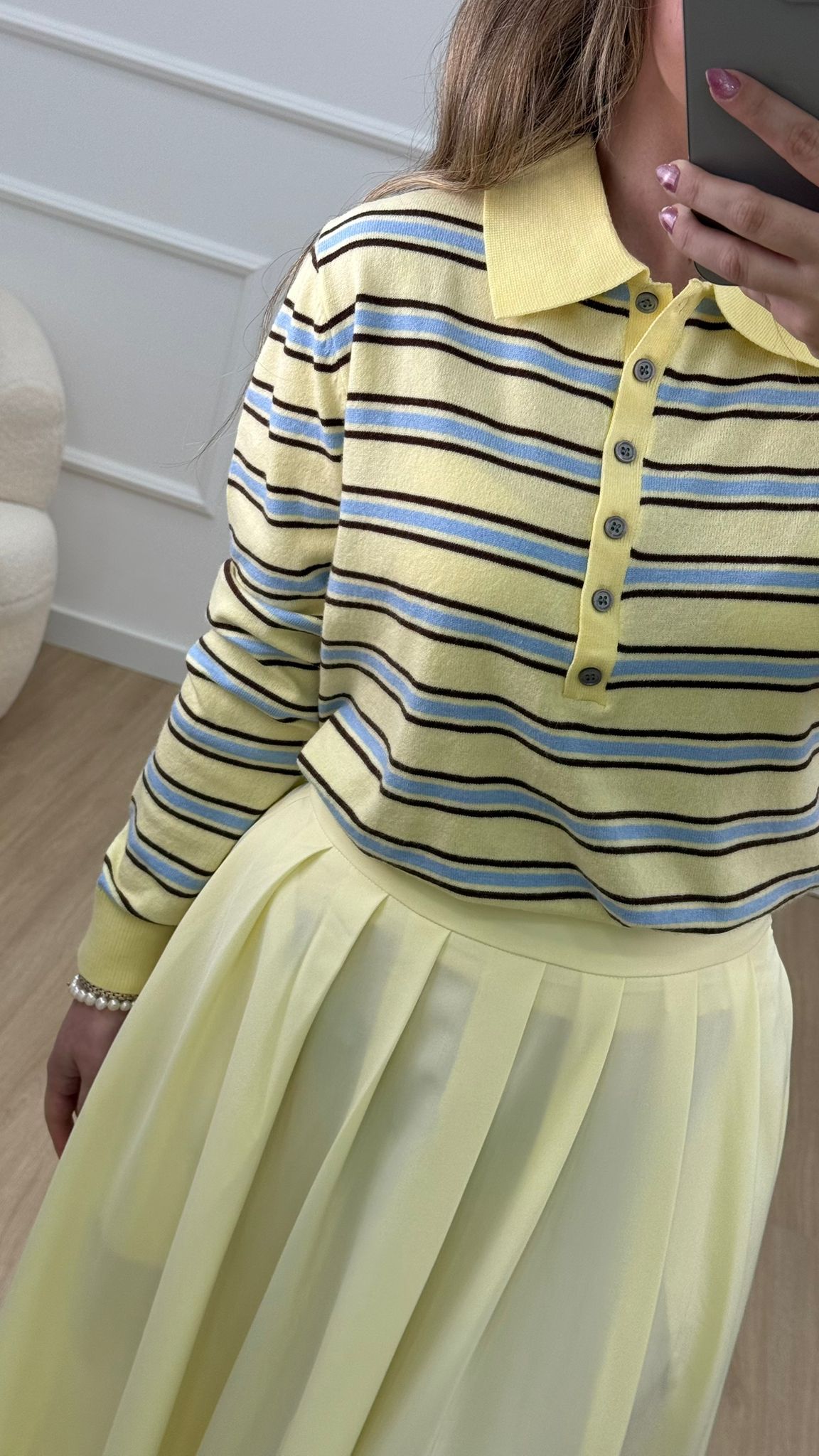 CAMISOLA RISCAS COM BOTÕES