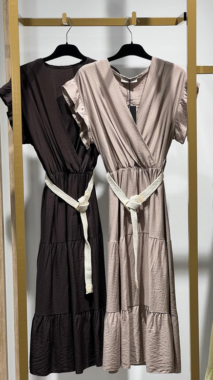 VESTIDO MIDI C/CINTO