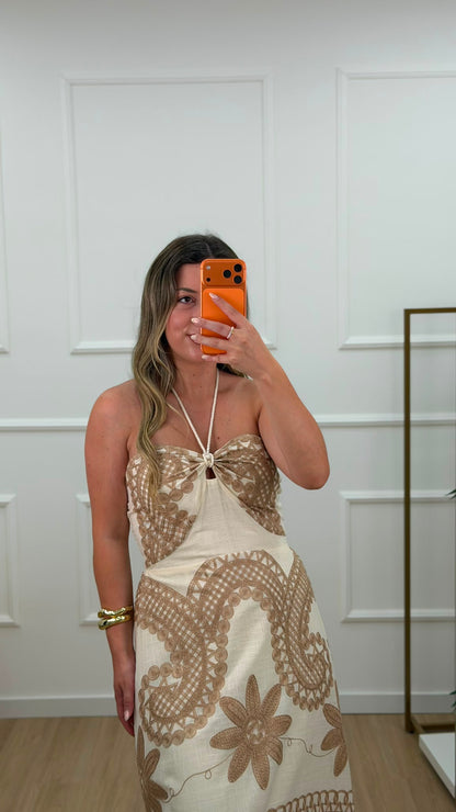 VESTIDO C/ BORDADO