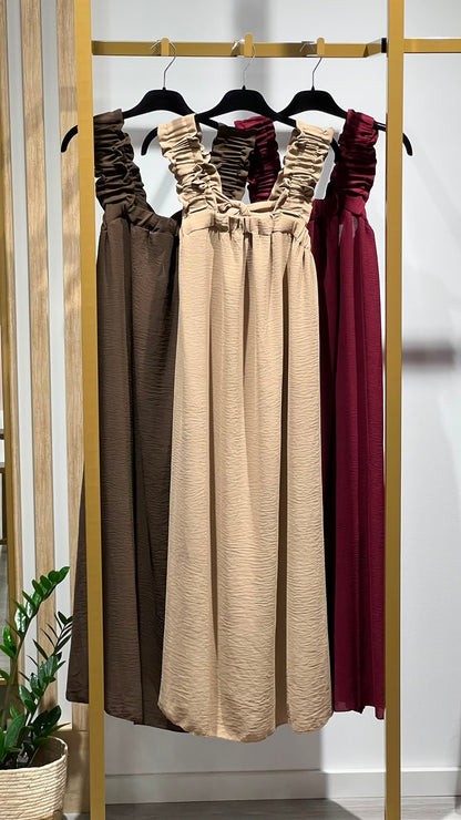 VESTIDO LAÇO COSTAS