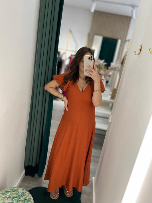 VESTIDO MANGA ABALONADA