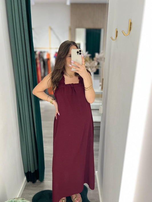 VESTIDO LAÇO COSTAS
