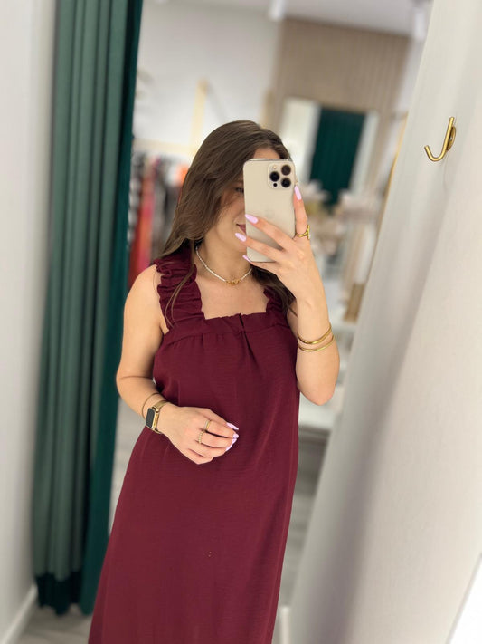 VESTIDO LAÇO COSTAS